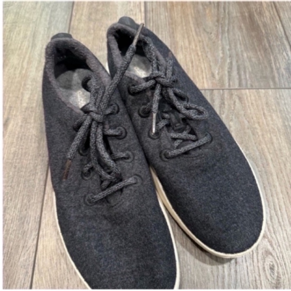 Allbirds Women’s Casual Lace-Up Wool Sneakers - Charcoal Size 11